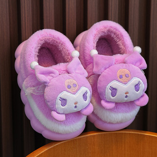 New autumn and winter children's cotton slippers boys and girls indoor cute cartoon girls' slippers infant baby cotton slippers