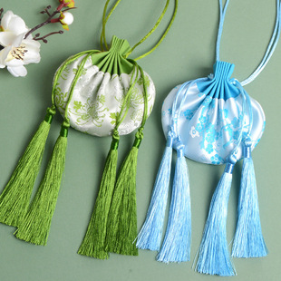 Factory Palace Sachet Chrysanthemum Plum Blossom Sachet Sachet Hanfu Accessories Double Tassel Antique Sachet Bag Empty Bag