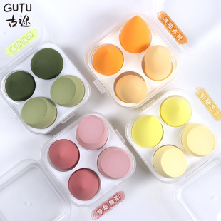 Gutu Beauty Egg 4 Сухая и влажная пудра в штучной упаковке без пудры Яйцо Губка Инструмент для макияжа