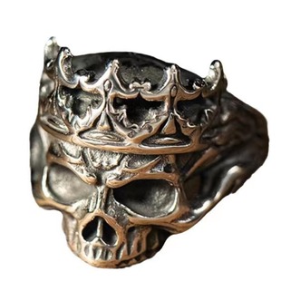European and American Dark Style Palace Skull Ring Retro Old Style Fashion Open Ring Creative Personalized Men's and Women's Ring