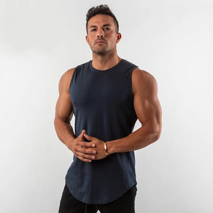 9 Color Muscle Sports Fitness Vest Men's Running Training Quick-drying Vest Slim-fit Breathable Sleeveless Shirt for Men
