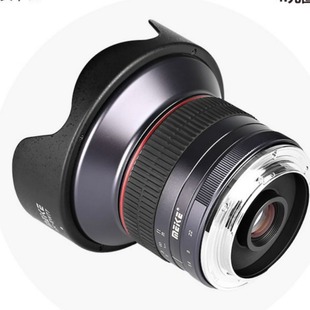 Meike 12mmF2.8 wide-angle fixed focus micro single camera lens is suitable for camera scenery, tourism, humanities
