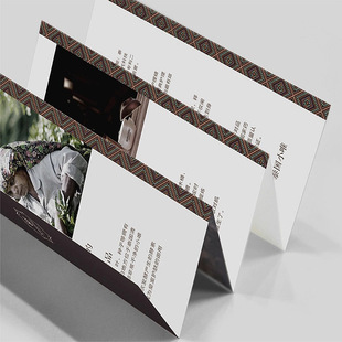 Factory printing flyer poster printing double folding triple folding printing DM single page poster color printing
