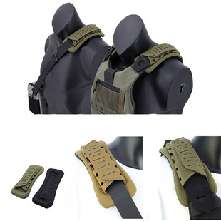 Cross-border Breathable Tactical Vest Decompression Non-slip Pad Fishing Box Shoulder Strap Pad Laser Cutting Backpack Shock-absorbing Shoulder Pad