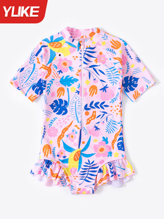 2025 Summer New Children's Swimwear Girls Baby Princess Swimwear Cute Big Kids One-piece Girl Swimwear