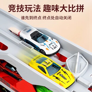Children's puzzle alloy storage container engineering vehicle deformation large truck track ejection car 6 boys toy 3 years old