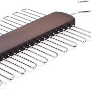 Cross-border hot sale multi-layer suspenders underwear storage rack wooden multi-functional tie belt scarf hook wholesale