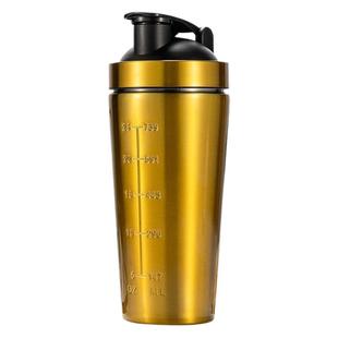 304 Stainless Steel Shake Cup with Scale Fitness Protein Powder Cup Single Layer Outdoor Sports Water Cup Gift Cup Car