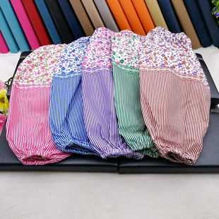 L1123 two-end elastic flower cloth oversleeve long work cute autumn and winter anti-dirty sleeve kitchen tide sleeve 3 yuan