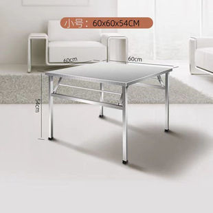 Stainless Steel Folding Workbench Home Kitchen Dining Table Night Market Pushing Stall Table Portable Outdoor Table Operating Table