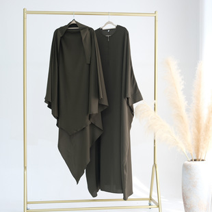 2021Loriya AliExpress Swing Solid Color Bat Sleeve Robe LR425 (New Pink and Apricot)