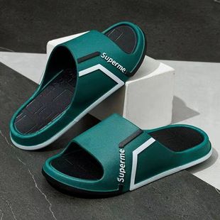 Men's Wear-resistant Summer Bathroom Home Non-slip Comfortable Soft Thick Bottom Simple Deodorant Men's Slippers