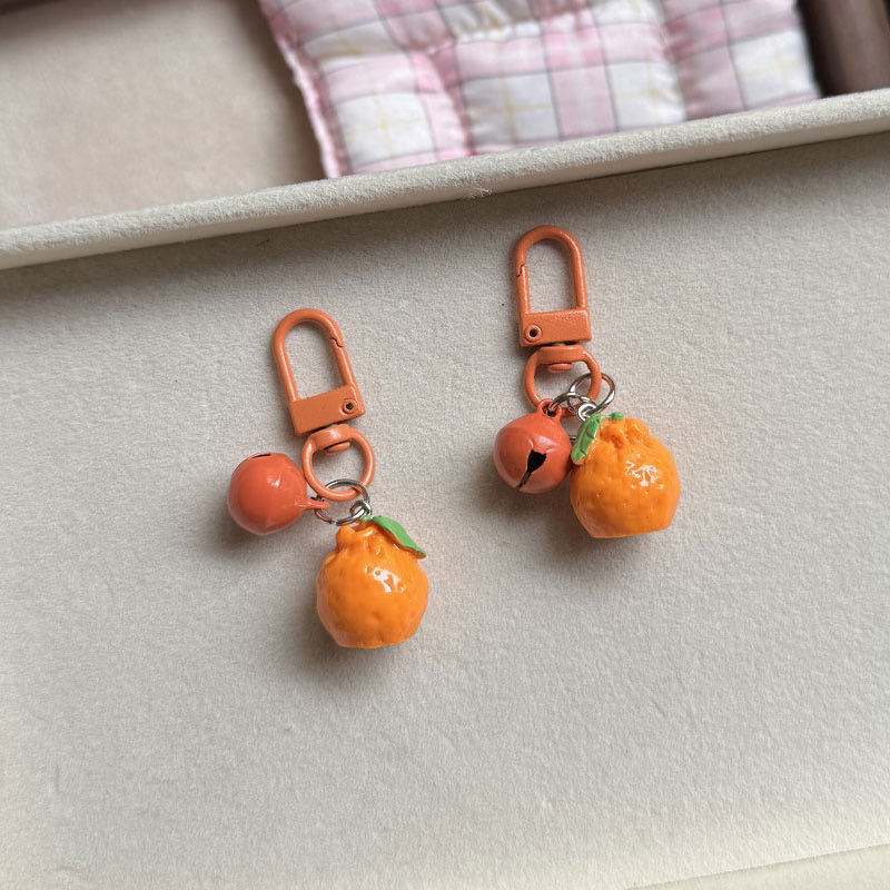 Original Cute Orange Keychain Pendant, Personalized Bag Pendant, Fun Accessories, Creative Big Orange and Big Fortune