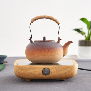 ✅ Household Electric Ceramic Stove for Making Tea, Open Flame Kettle, Stoneware Pot, Coarse Pottery Teapot with Handle, Large Capacity Teapot for Brewing Tea