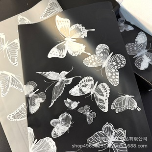 Advanced Butterfly Wrapping Paper Card Out-of-Cards Creative Packaging Decorative Paper Gift Wrapping Paper Ins Background Paper
