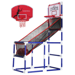 Cross-border Amazon basketball frame shooting machine football Net door two-in-one children's indoor and outdoor sports toy set