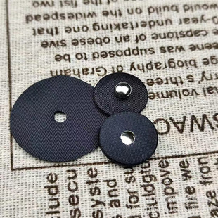 Black White Cloth Shirt with Hidden Button and Mother Button Faux Cashmere Coat Coat Metal Button Button Button Button