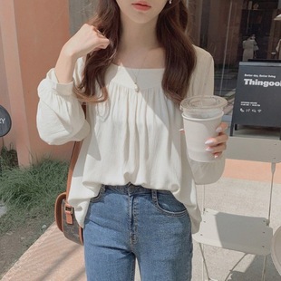 2023 Early Spring and Autumn New Long-sleeved Loose Top Satin Shirt Women's Design Sense Niche Chiffon Shirt
