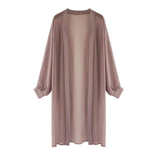 Mid-length Sun-protection Clothing Women's Summer Thin Slip Skirt Shawl Top 2025 New Cardigan Ice Silk Blouse Jacket
