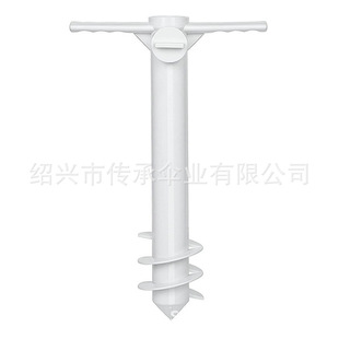Amazon popular ABS plastic ground plug multi-color umbrella plug beach umbrella base fork three spiral sun umbrella