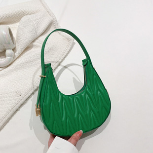 Niche Trendy Crescent Bag 2023 Осень Новая сумка Женская модная простая сумка через плечо Повседневная пригородная сумка для подмышек