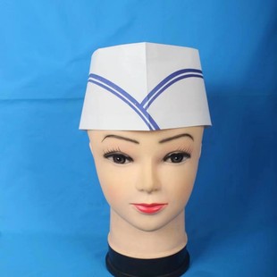 Disposable 80g Paper Boat Hat, Paper Kitchen Worker Hat, Paper Chef Hat, Non-Adjustable
