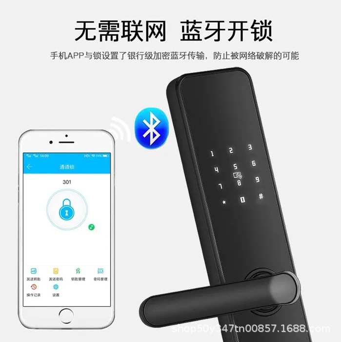 TTLOCK all lock landlord apartment lock fingerprint lock home security door smart door lock graffiti door lock smart