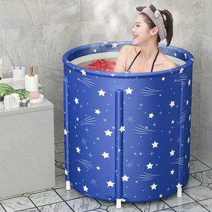 Bath Bucket Adult Full Body Foldable Bath Bucket Adult Household Bath Bucket Large Size Baby Children's Bath Basin Tangxin