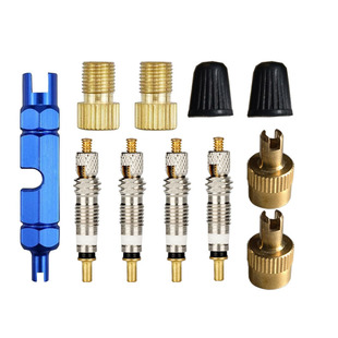 Bicycle valve core wrench valve cap valve core cover modified wrench copper color silver