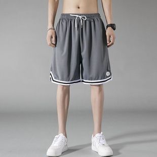 Plus-sized Sports Shorts Men's Summer Thin Loose Outer Wear Pants Quick-drying Mid-length Pants Ice Silk Casual Pants