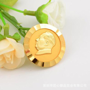 The current model badge plating 24K gold badge commemorative badge figure relief three-dimensional badge wholesale