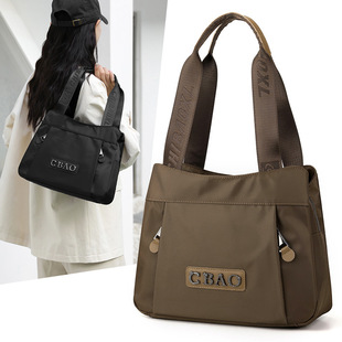 Women's shoulder handbag 2023 Winter new casual nylon cloth mother bag cross-border trendy tote bag student bag