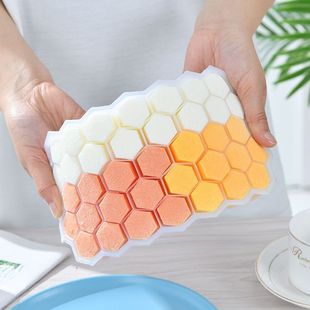 Трансграничные горячие продажи DIY37 клетка ледяной палочки силиконовая сотовая ледяная решётка льда плесень улей творческая коробка для приготовления льда