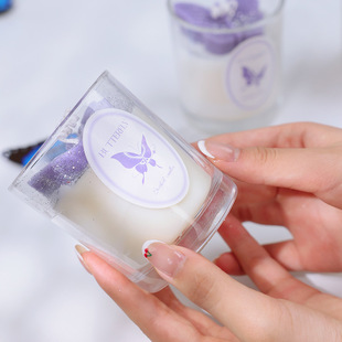 Fantasy Butterfly Cup Wax Aromatherapy Candle to Send Girlfriend Niche Senior Gift to Girls Accompanying Gift Atmosphere Ornaments