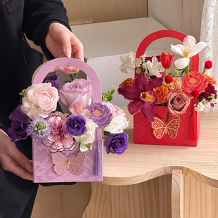 38 Goddess Festival new portable flower box floral gift box flower arrangement square box flower bouquet packaging box