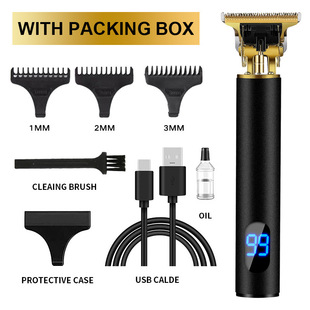Cross-border hair clipper hairdressing electric hair clipper electric hair clipper oil head carving razor bald hair clipper