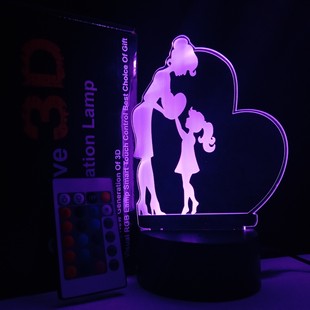 Новый креативный 3D ночник для спальни прикроватная Светодиодная лампа подарок для активного отдыха логотип компании акриловая креативная лампа