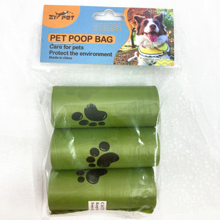 Pet dog biodegradable garbage bag bone pill toilet pickup combination set factory spot wholesale