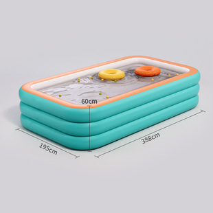 PVC inflatable swimming pool cartoon pool printed thickened children's swimming pool adult bath pool baby swimming pool