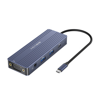 Akasis Type-C Docking Station Vga Gigabit Network Port Pd100W Four-Screen Display 4K Projection Screen Notebook Mac