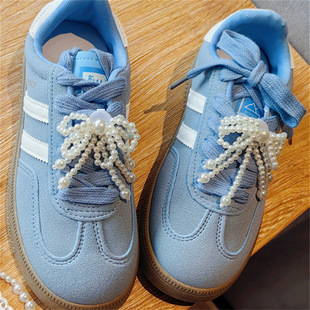 Korean Style New Lace Bow Shoelace Buckle High-grade Style Chanel Style Shoes Decorative Buckle Girl's Small Leather Shoes Accessories