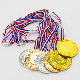 Детский пластик 123 медаль бирка игрушка Золотая Корона Цифровые игры Чемпион награда карты Игрушка реквизит
