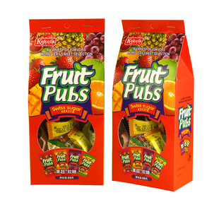 88g Carton Fruit Super Soft Candy Fruit Flavor Candy Spring Festival New Year Gift Box Wedding Celebration Candy Snacks Wholesale