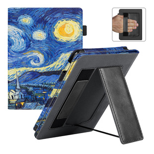Подходит для KOBO Clara Color/BW 6inch Кожаный чехол-держатель для рук подходит для KOBO N365/N367