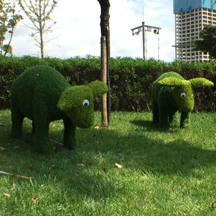 Park Square Lawn Artificial Green Sculpture Cultural Promotion Building Animal Shape Garden Landscape Sculpture Consultation and Supply
