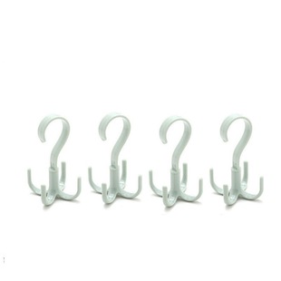 Creative Multifunctional 360-degree 4-claw Rotating Hook Wardrobe Bag Tie Finishing Storage Hanger