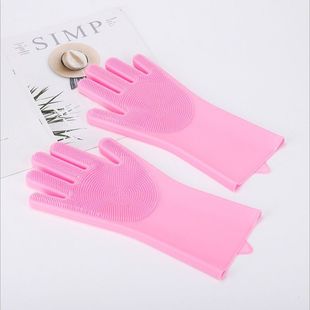 Factory direct pet bath gloves thickened anti-scratch dog cat bath scrub with brush anti-scratch bite products