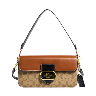 High-end French Niche Women's Bag 2024 New European and American Fashion Printed Small Square Bag All-match Shoulder Crossbody Bag