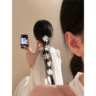 Egg Flower Headwear Headflower Hairclip Female Daisy Dai Yunnan Tourism Fake Flower Artificial Flower Side Bangs Clip