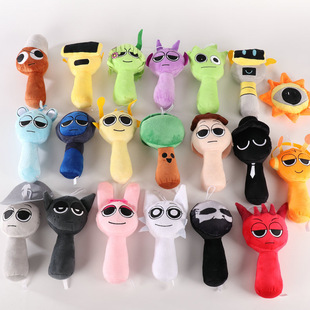 Cross-border new products Sprunki Plush rhythm box game characters surrounding plush toys doll wholesale